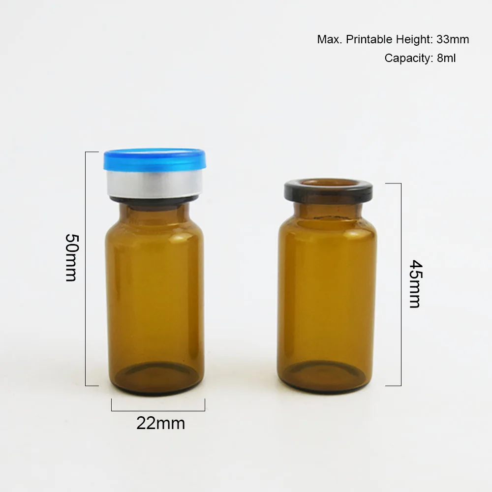 360x8 мл янтарная духи с эфирным маслом Стекло бутылки откидной крышкой Pharmaceutica для