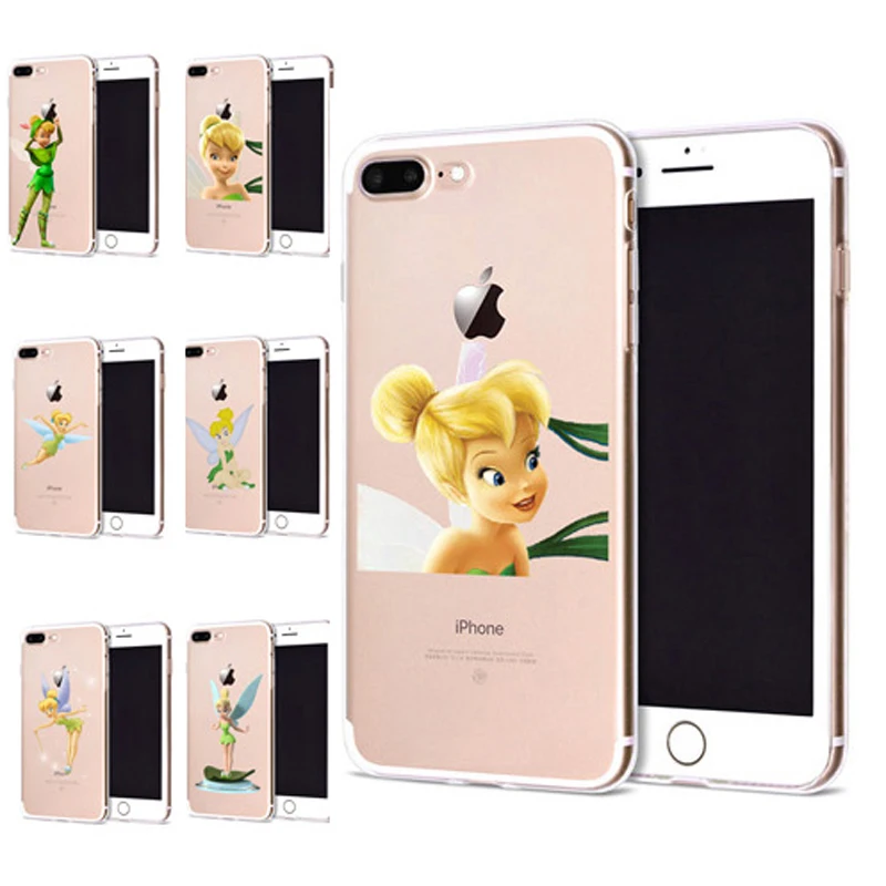 Чехол для Apple iPhone 6 6S 7 Plus X 10 милый мягкий чехол из ТПУ с изображением Динь-Динь