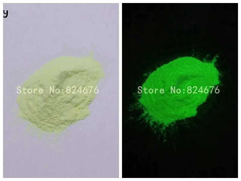 6 Yellow grren 50 г/пакет светящиеся ногтей Блеск люминофорный порошок пигмент флуоресцентный эффект светятся в темноте ногтей блеск украшения светящийся порошок - Цвет: 6 Yellow grren