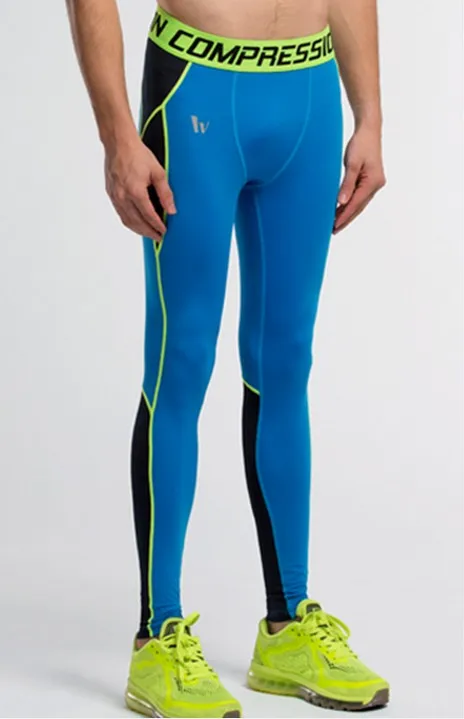 

Free shipping Men's Compression Tights Long Pants Fitness Jogging Trousers Sports Running Leggings 4FYG1013