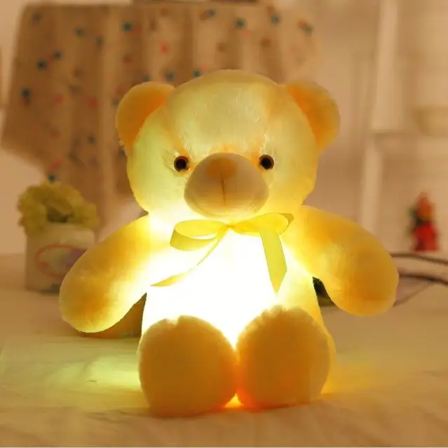 Креативный светодио дный светодиодный плюшевый мишка плюшевая игрушка