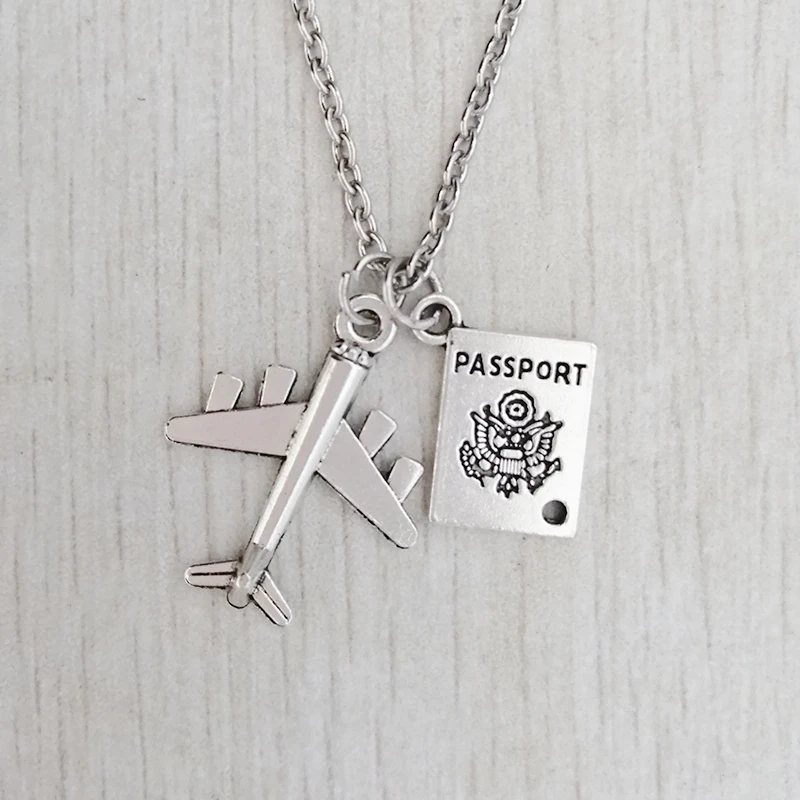 Ожерелье с кулоном ожерелье для авиаторов паспорта подарки бортпроводников |