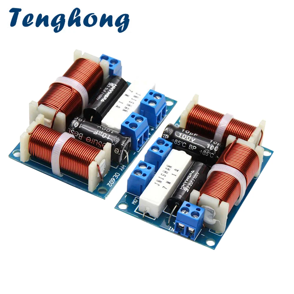 Tenghong 2 шт. 2 Way кроссовер 80W 4/8Ohm Hi-Fi аудио в виде книжной обложки Динамик доска твитер басовый Динамик Универсальный Автомобильный делитель частоты