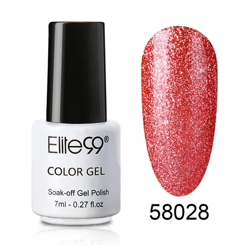 58028 Elite99 Bling 7 мл неоновый Гель-лак для ногтей 12 цветов замачиваемый УФ светодиодный Гель-лак для нейл-арта Vernis долговечные гель-лаки - Цвет: 58028