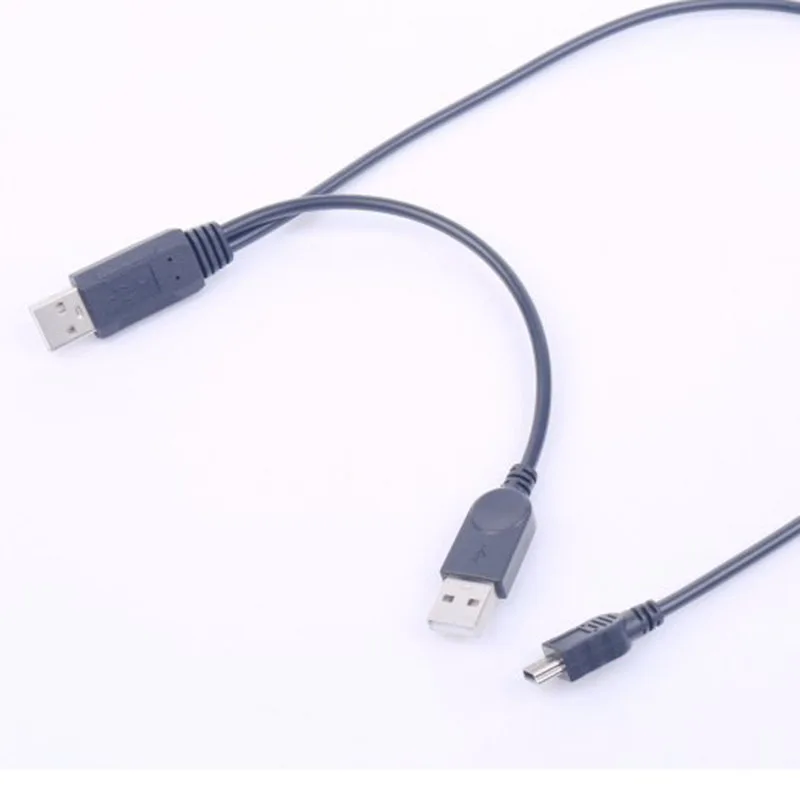 USB2.0 USB 2 0 двойной A Тип 2A штекер к мини 5 контактный Y образный кабель 7 м 70 см фута