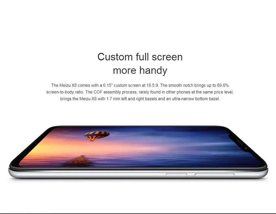 Мобильный телефон Meizu X8 4G LTE, 6,2 дюймов, 6 ГБ ОЗУ, 64 Гб ПЗУ, Восьмиядерный процессор Snapdragon 710, 2220x1080 px, двойная задняя камера, смартфон