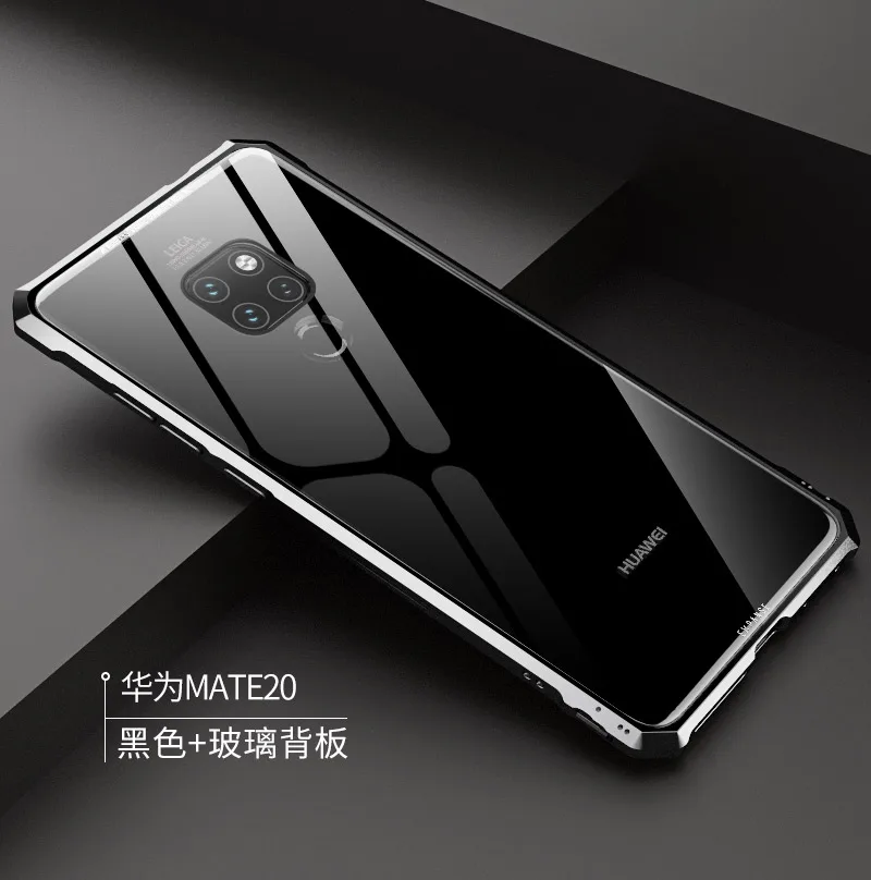 OMEVE чехол из закаленного стекла для huawei mate 20 Lite mate 20 Pro чехол mate 20 металлическая рамка прозрачная стеклянная задняя крышка бампер для Maimang7