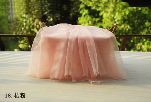 Сетчатая Ткань телесного розового цвета 5 ярдов тонкая тюль для свадебного