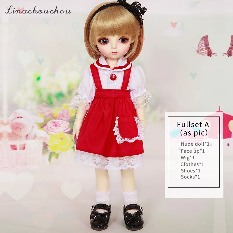 Fullset A in NS Linachouchou DaisyA 1/6 BJD SD кукла модель для мальчиков или девочек Oueneifs высокое качество смолы игрушки для девочек День рождения Рождество Лучшие подарки - Цвет: Fullset A in NS