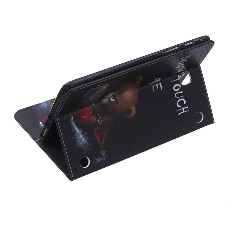 Кожаный чехол книжка с подставкой и рисунком для планшета Samsung Galaxy Tab A 8 0 T350 T351 T355