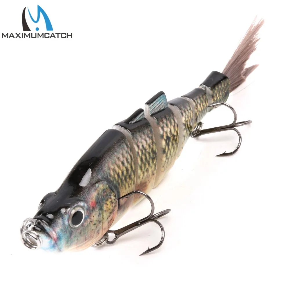 Maximumcatch 6 шарнирных секций Swimbait жесткие рыболовные приманки с VMC крючками 7 видов