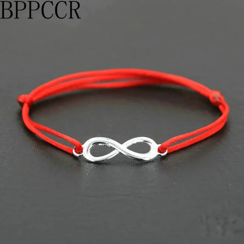 BPPCCR Top Digital 8 Chakra Infinity Braid Женские браслеты для женщин Lucky Lovers Черная красная веревочная нить Pulseira Masculina браслеты женские браслет мужской бижутерия браслет женский браслеты