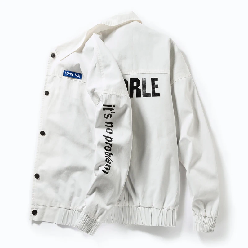 2019 Jackette для Мужские весенне-осенние хлопковые пальто куртка большого размера