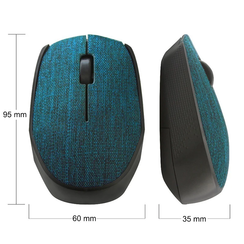 Оптическая беспроводная мышь USB Игровые мыши с мягкой тканевой крышкой Супер тонкий оптический Mause USB приемник для ноутбука