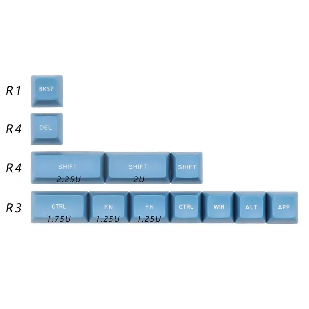 Набор ключей MAXKEY SA KA Doubleshot ABS 125 клавиш для механической клавиатуры cherry mx |