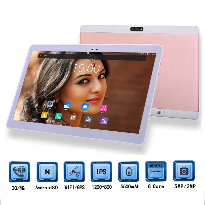 Распродажа! 10 дюймов 1280*800 планшетный ПК MT8752 ARM Cortex A7 Octa Core Android 8 0 4 Гб RAM 64 ROM Dual 4G