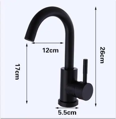 

Sink faucet black Kitchen Faucet hot and cold 304 Stainless Steel Rotating kitchen mixer sink mixer tap Faucet