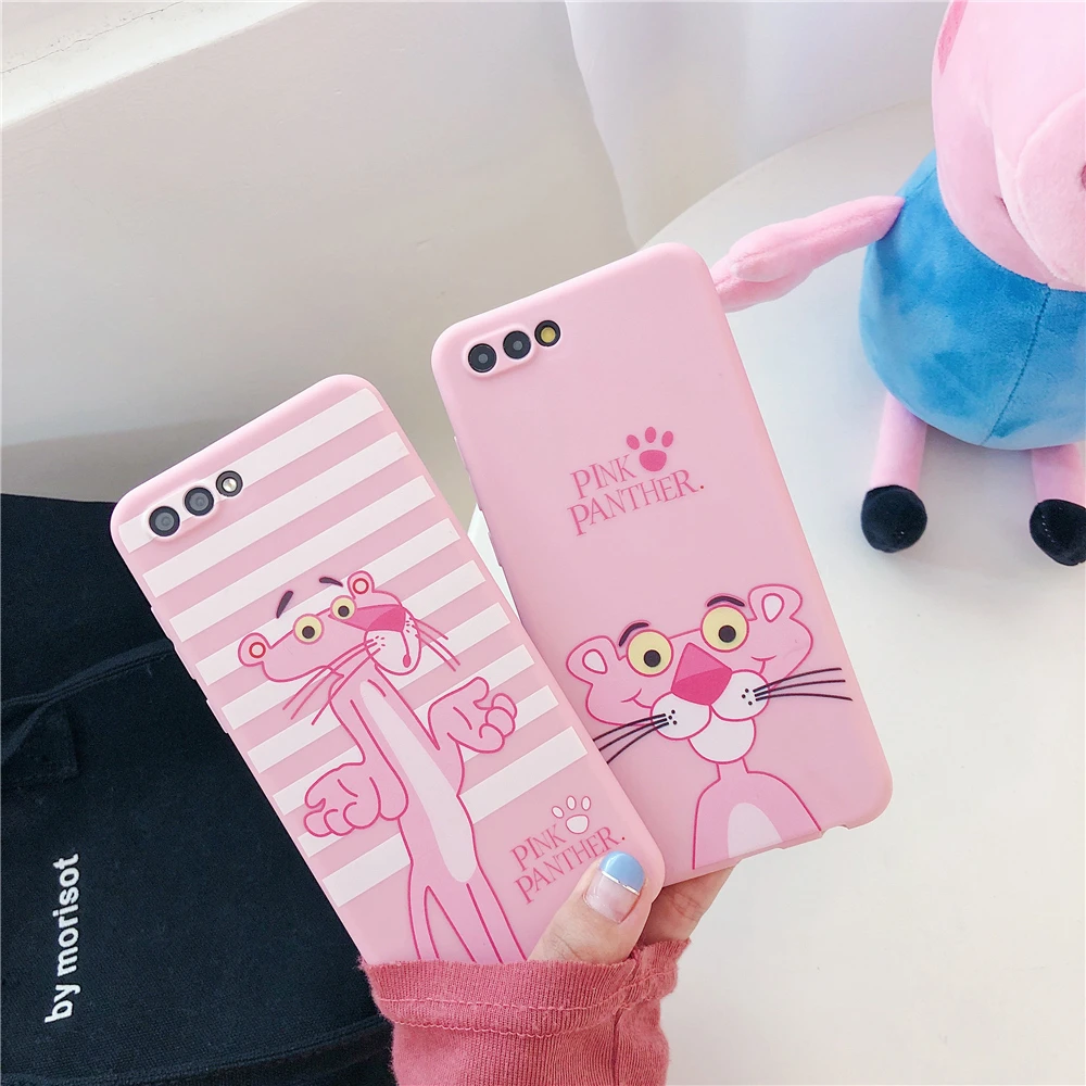 Lovely Pink Cases For HUAWEI P10 Plus Lite Panther Phone Case Mate 9 10 Pro P20 Nova 2 3E Honor V9 V10 |