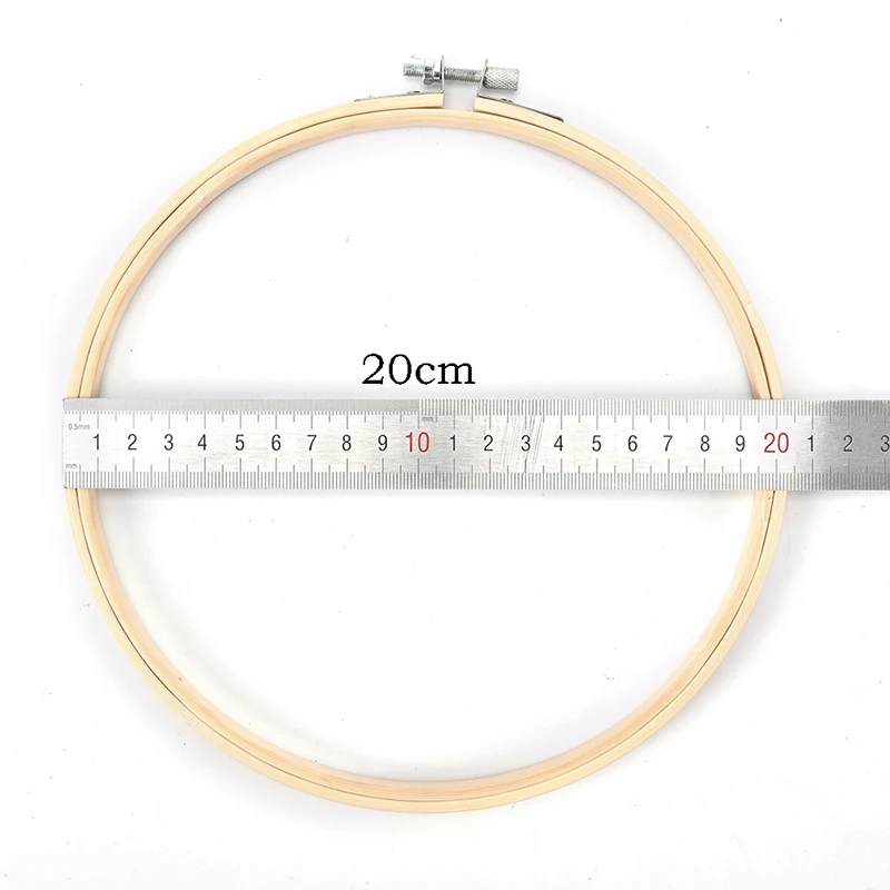 20cm 7-30 см пластмассовая/деревянная рамка обод кольцо вышивка круглая машина бамбук для вышивки крестом diyбытовая техника Ремесло Швейные Инструменты - Цвет: 20cm
