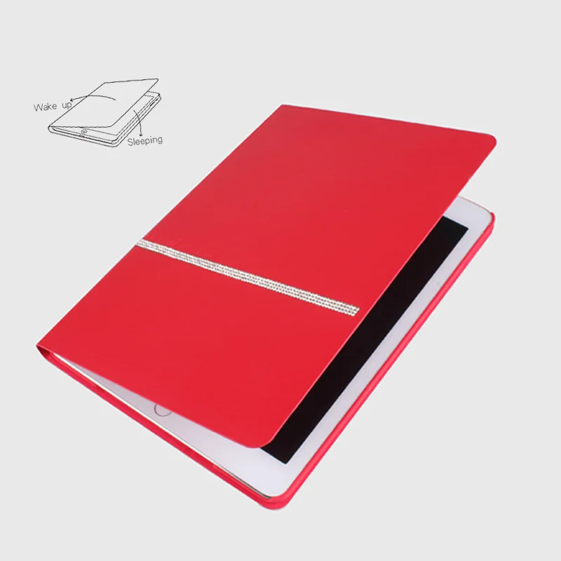 Memumi Защитная Крышка Чехол Для iPad Air 2 Телячья Кожа Кристалл для 6 С Автовключение