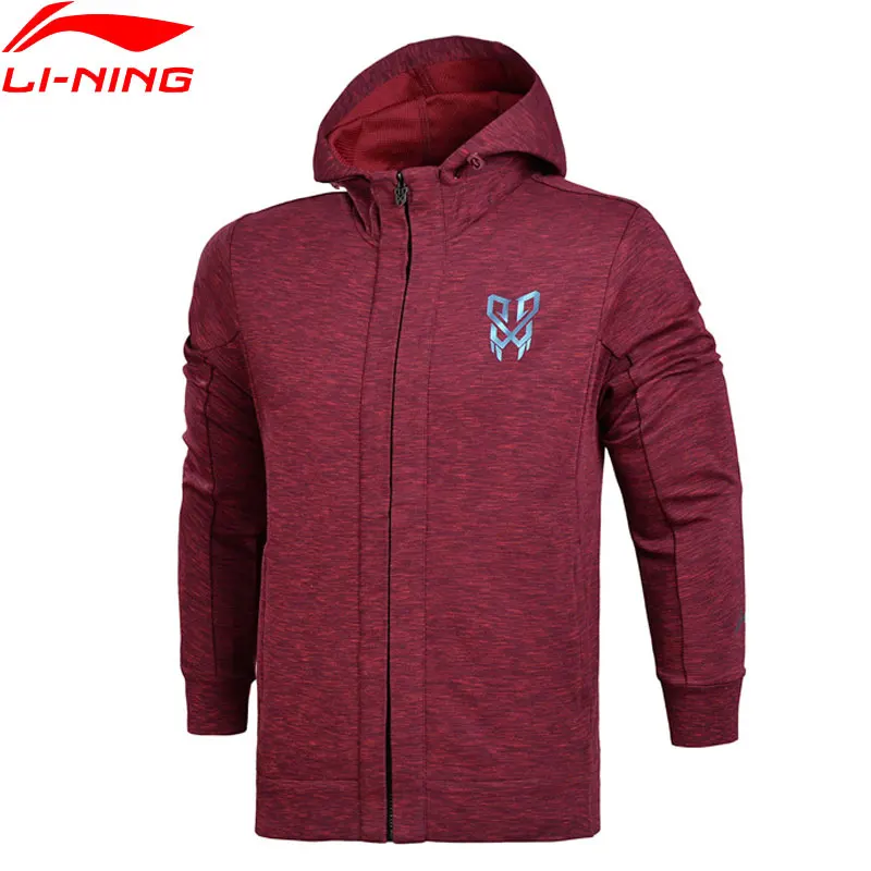 Li Ning мужские баскетбольные трикотажные куртки с капюшоном FZ профессиональные