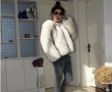 Women New Raccoon Fur Short Coat