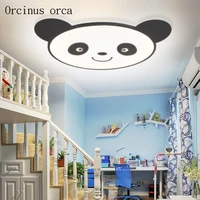 cartoon creative panda ceiling lamp boys girls bedroom childrens room lamp modern cute led animal bear ceiling lamp