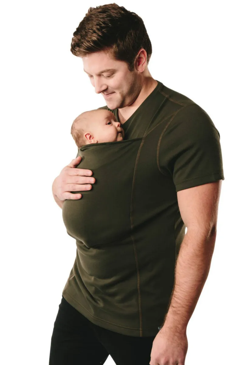 Babywearing одежда ремень для новорожденных кенгуру футболка мужчин Multifunction V средства
