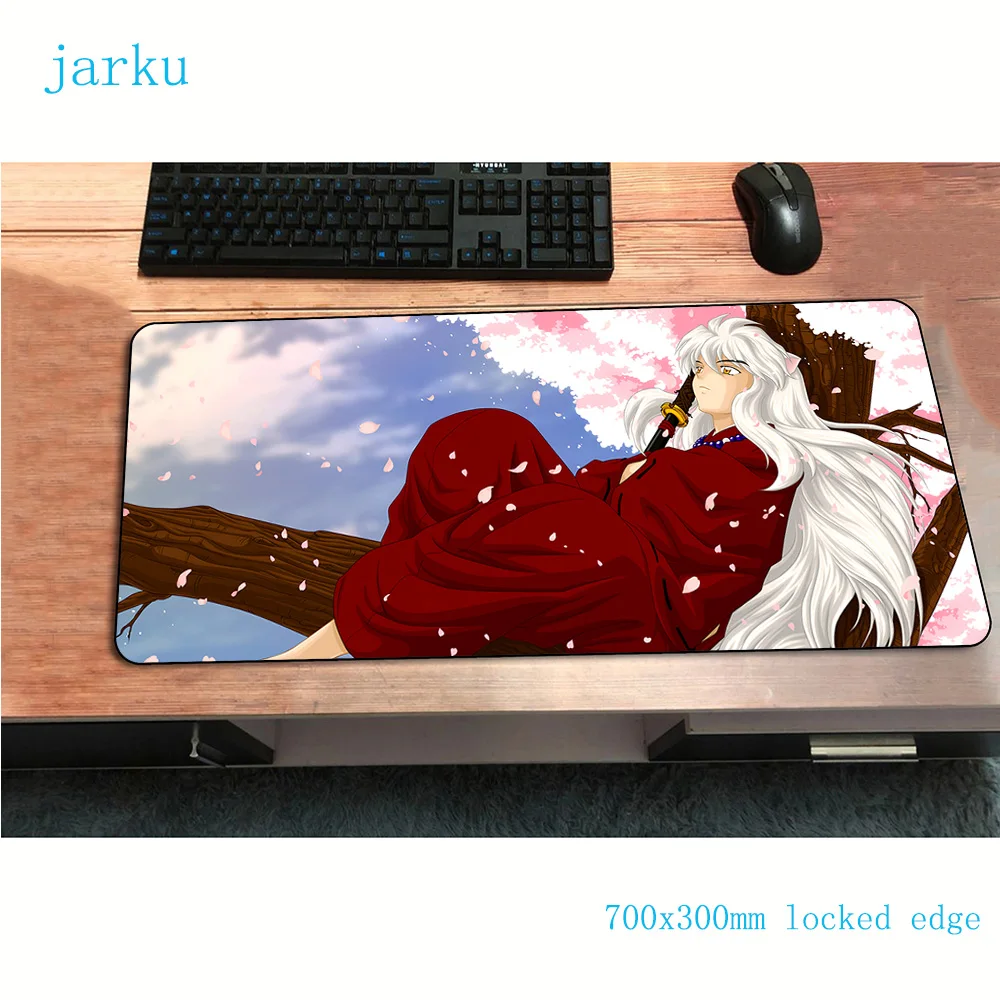 Inuyasha коврик для мыши 700x300x2 мм игровой Аниме HD шаблон офисный notbook Настольный