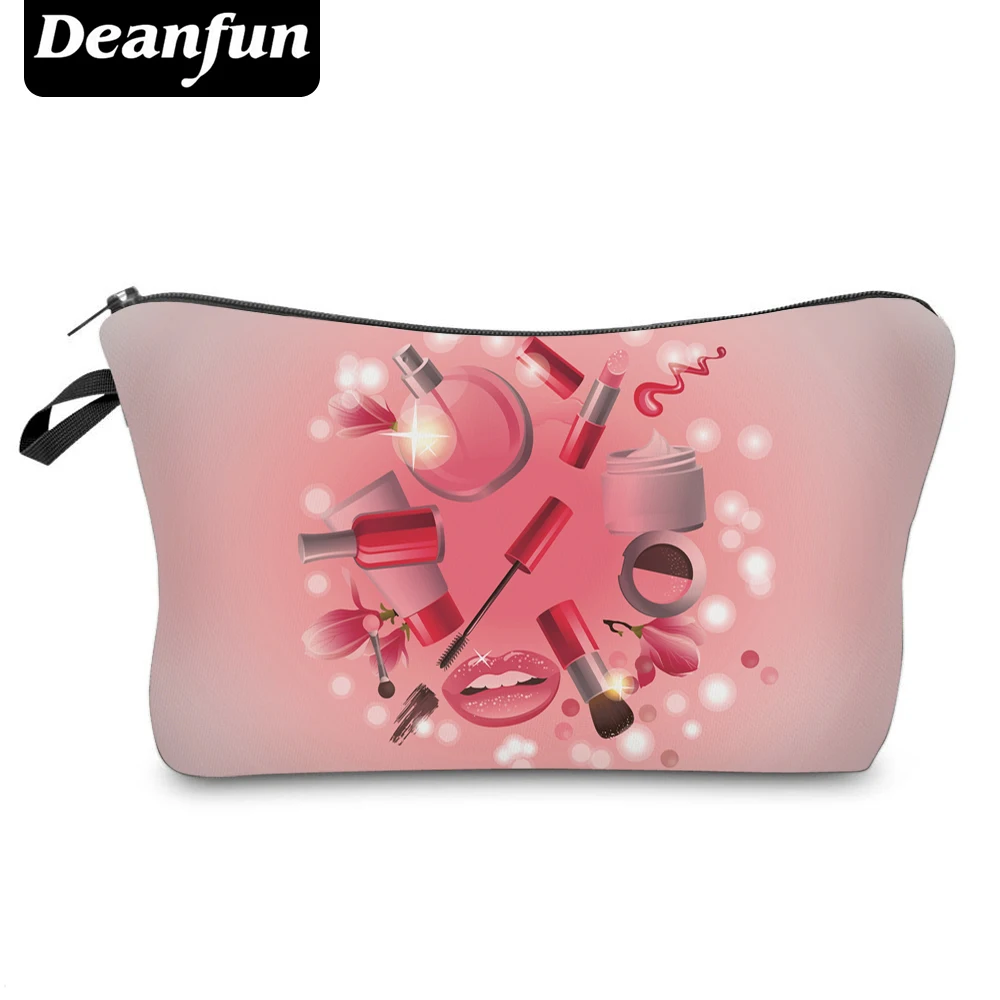 Косметичка Deanfun с 3D принтом новая модная розовая полиэфирная сумка на молнии