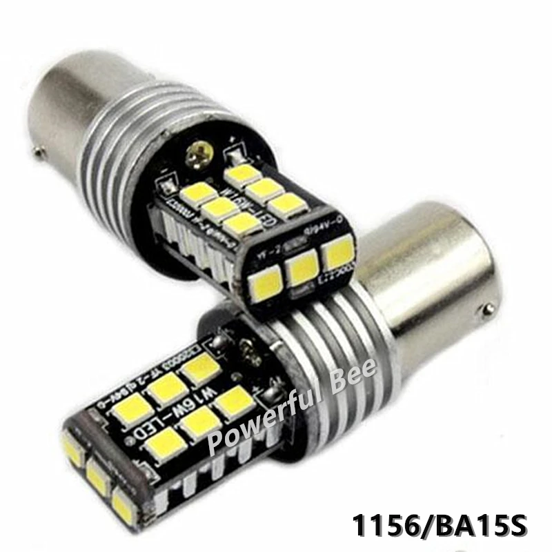 

2x1156/ BA15S/P21W 7,5 W 2835SMD холодный белый Автомобильный светодиодный DRL задний фонарь лампа для Peugeot 207 307 407 607