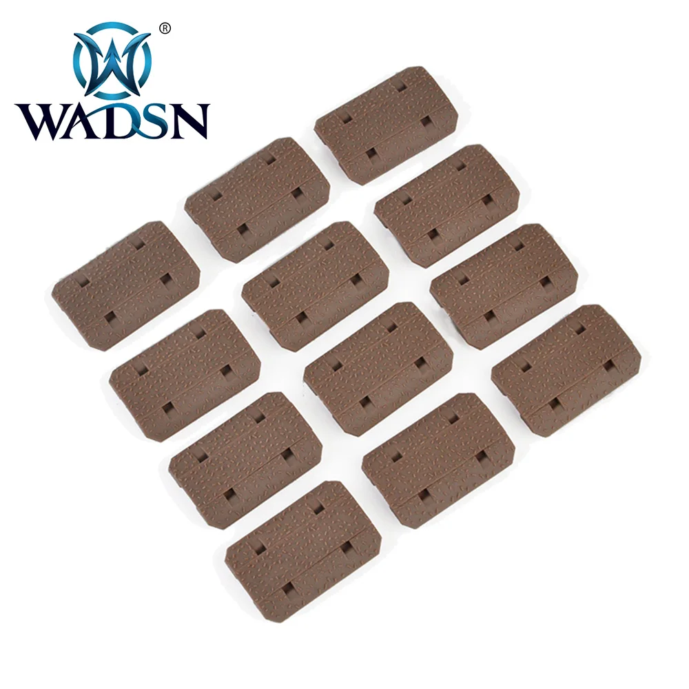WADSN 12PCS Tactical Mlok Type2 Rail Cover eMag Pul Type for M-lok SLOT System Panel Outdoor Hunting Wargame Accessory | Спорт и