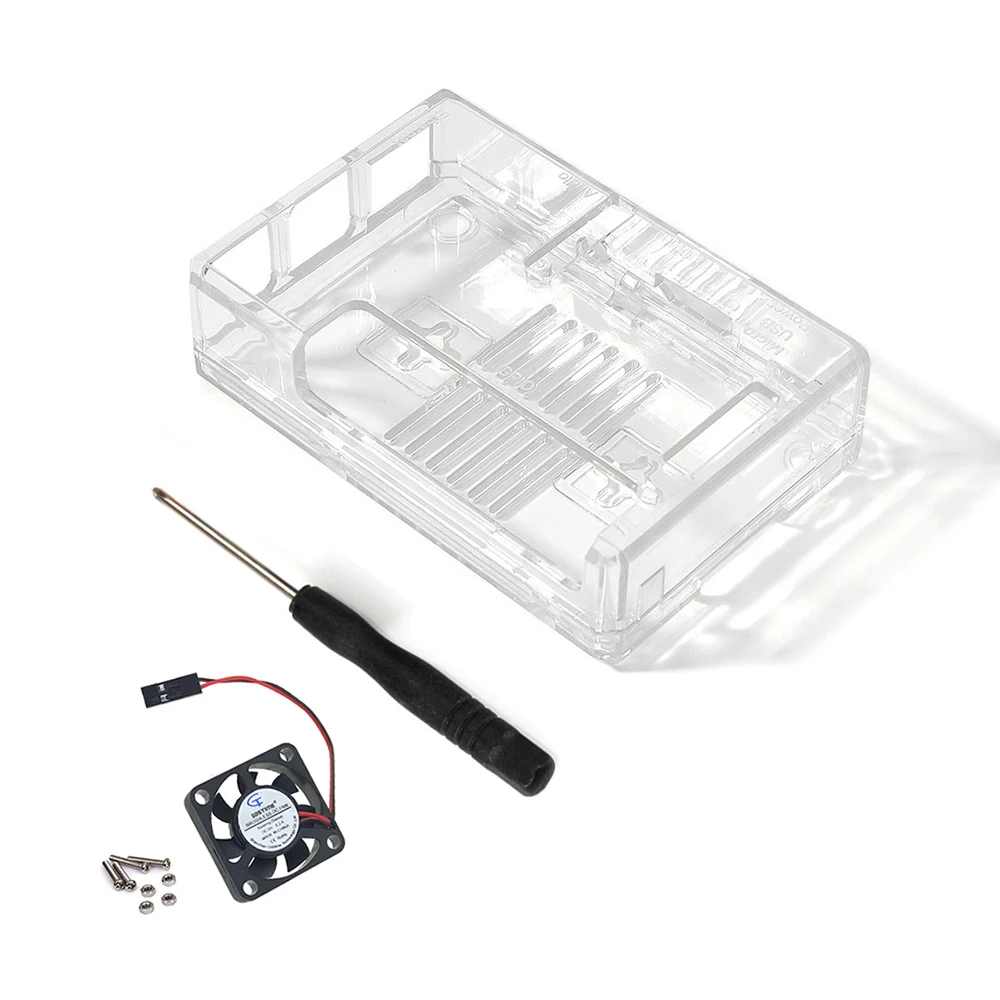 Корпус Raspberry Pi 3 Model B с охлаждающим вентилятором для + 2|Демонстрационные стенды| |