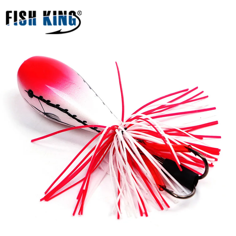 FISHKING 1 шт. Цикада лягушка Блесен змееголов приманки 9 см 10 г молния Размеры 1/0 # Topwater