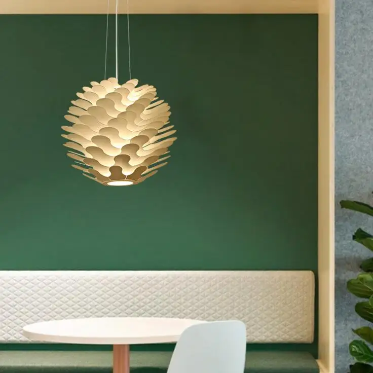 Nordic postmodern minimalist cloud creative personality art coffee restaurant clothing store bedroom pine cone iron chandelier | Лампы и