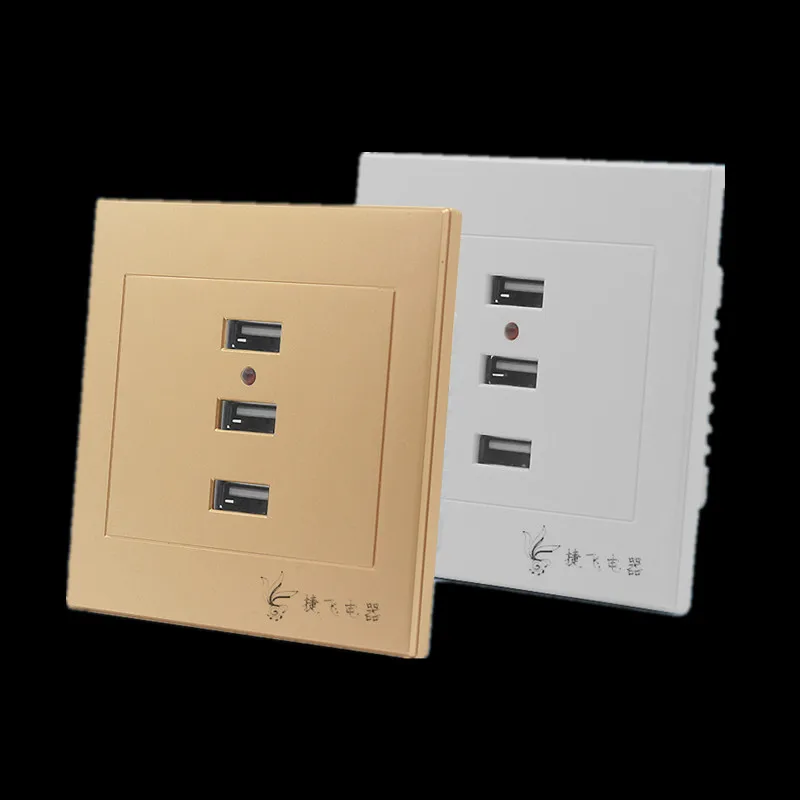 Оптовая продажа умная настенная розетка с 3 перфорированными лентами usb-розетка
