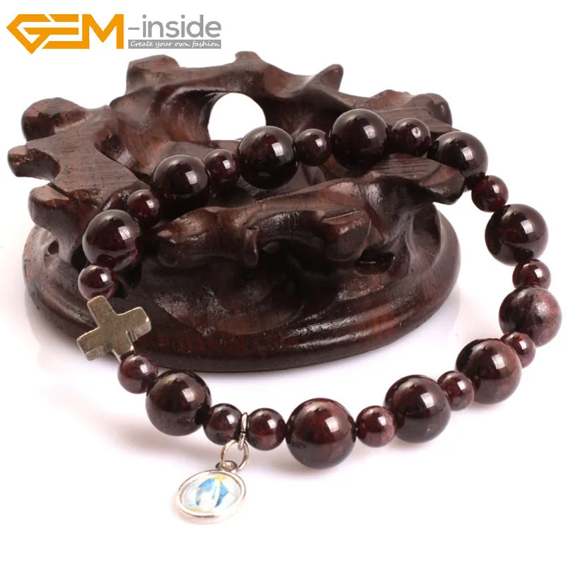 Молитвенные Четки с драгоценным камнем внутри браслет для мужчин женщин и
