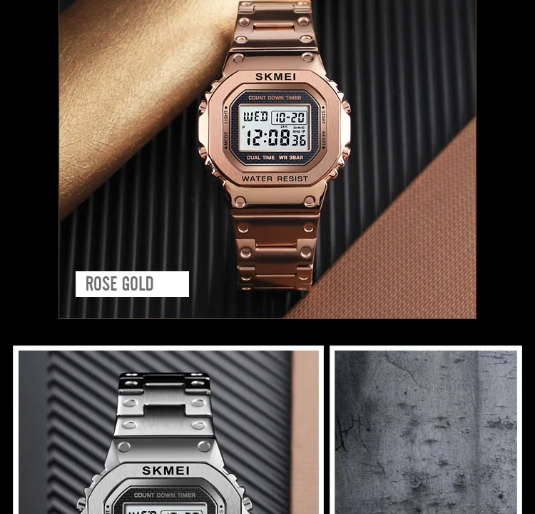 SKMEI Relogio Masculino 1456 мужские электронные цифровые часы с хронографом часы с двойным дисплеем спортивные часы мужские наручные часы