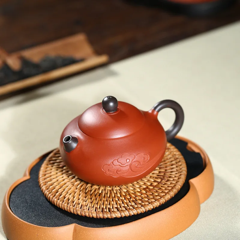Yixing рекомендуется Xia Tao all hand shuang zhu mud xiangyun jade керамический чайный горшок дорожный