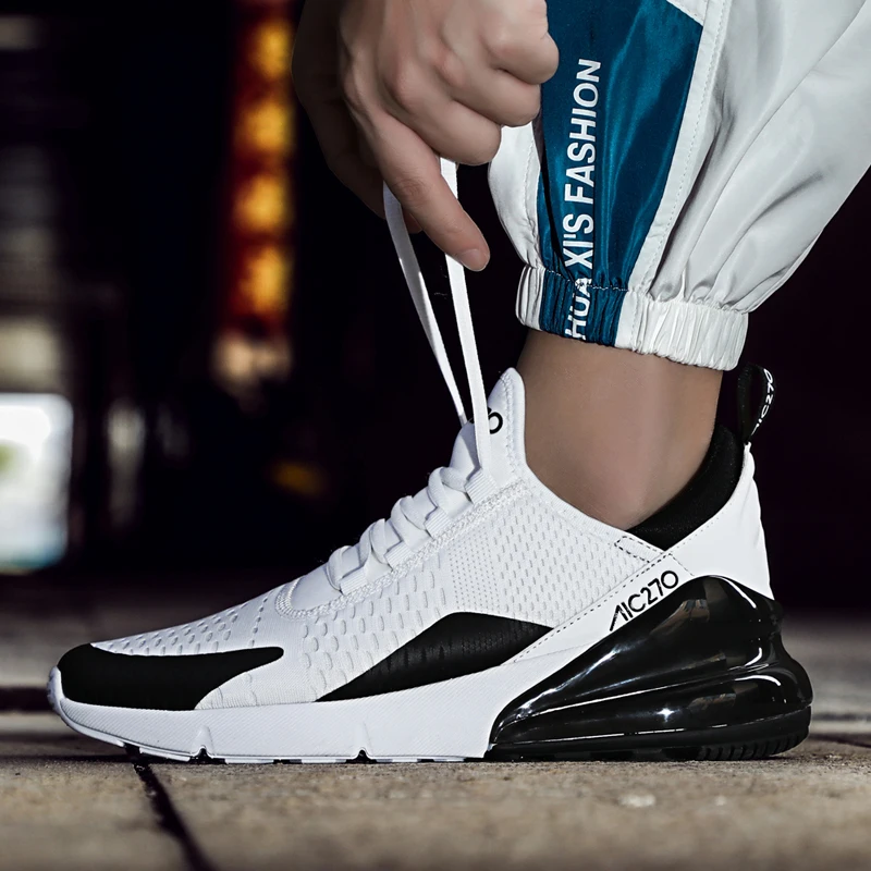 Модная обувь Мужская сетчатая амортизирующая 270 chaussure homme прогулочная спортивная