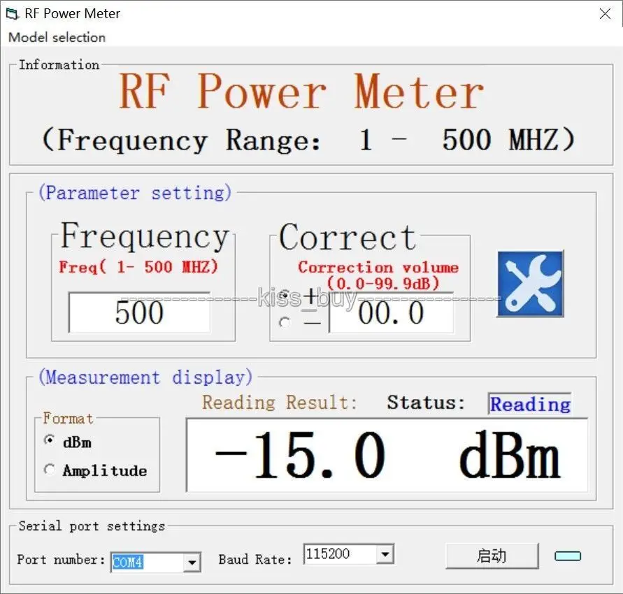 Радиочастотный измеритель мощности 100 K 500 MHz OLED цифровой радиочастотный RF