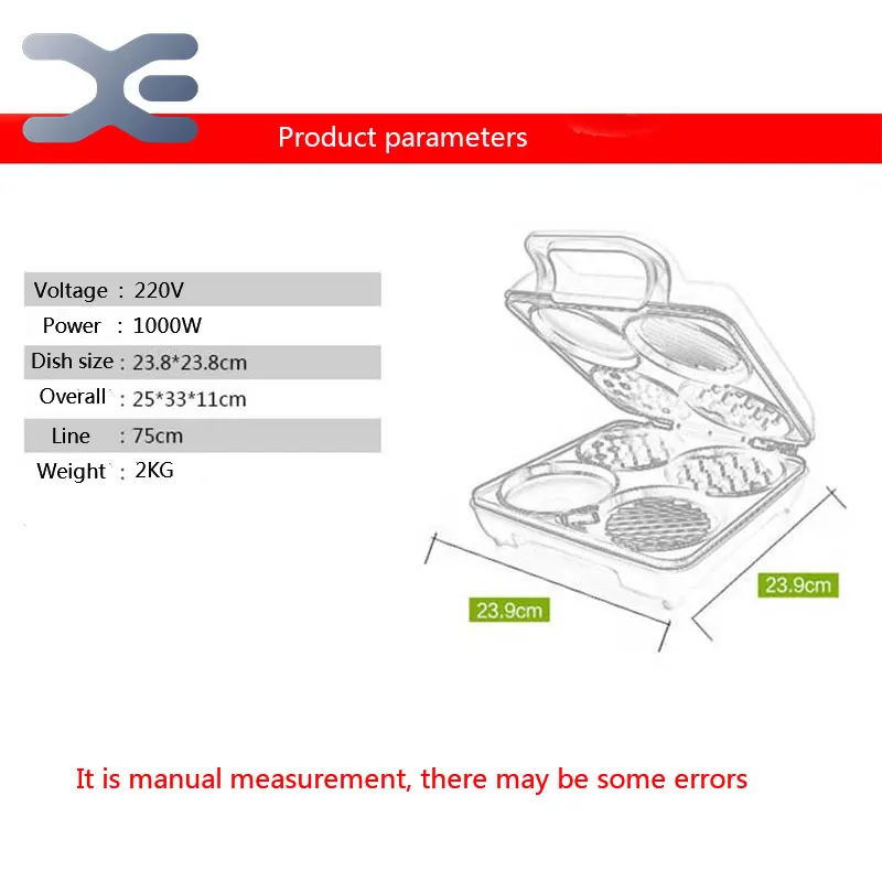 Высокое качество многофункциональная машина вафли Маффин блинов для завтрака