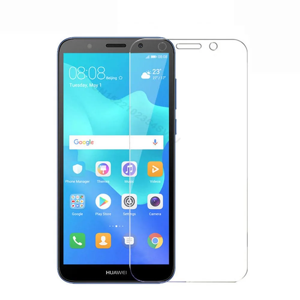 2.5D Закаленное стекло для Huawei Y6 2018 защитная пленка 9H Взрывозащищенный ЖК экран