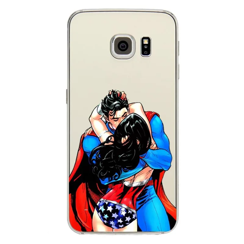 Супер чехлы для телефонов DC Comics Wonder Woman Прозрачный чехол Samsung A3 A5 J1 J5 J7 2015 2016 2017