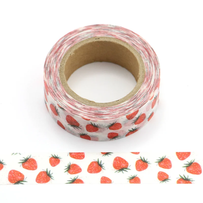 

1pcs Cute Kawaii Strawberry Decorative Adhesive Tape Washi Tape Masking Tape