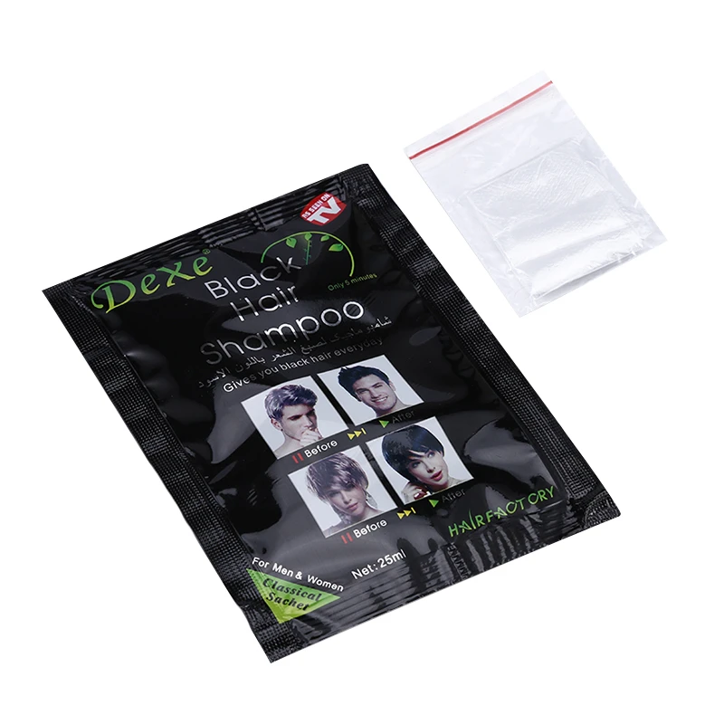 Permanent Hair Dye Shampoo Repair The Scalp 5 Mins Herb Natural Faster Black Hair Restore Blacken Shampoo