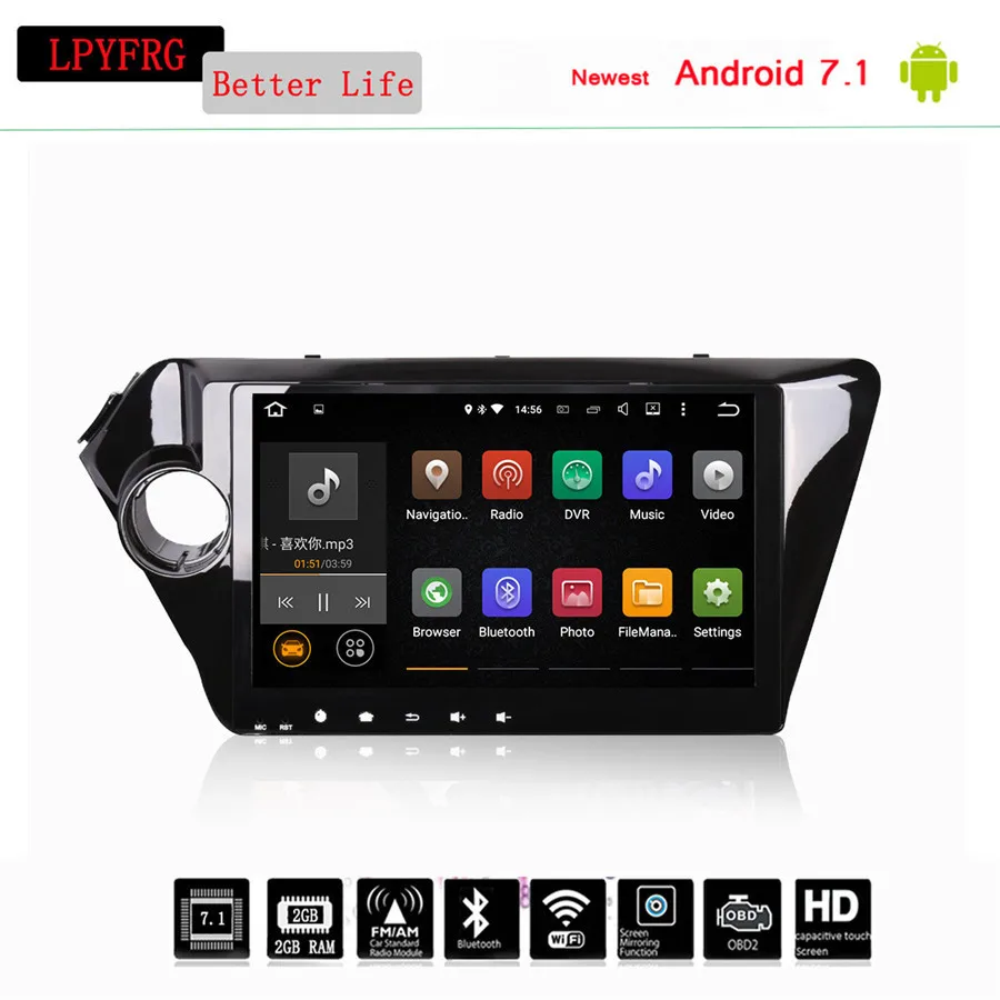 4G RAM HD 9 &quotandroid 10 0 для Kia k2 RIO 2010 2011 2012 2013 2014 2015 1024*600 Wifi SD/USB Радио автомобильный dvd