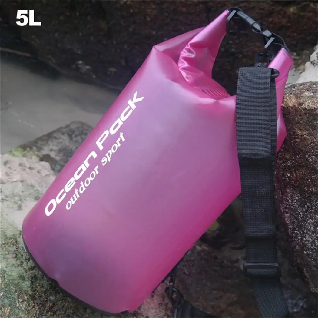 rose red 5l Унисекс повседневное водостойкий Письмо печати рюкзак Открытый 2L, 5L, 10L, 15L Пряжка Спортивная сумка рюкзак сумка - Цвет: rose red 5l