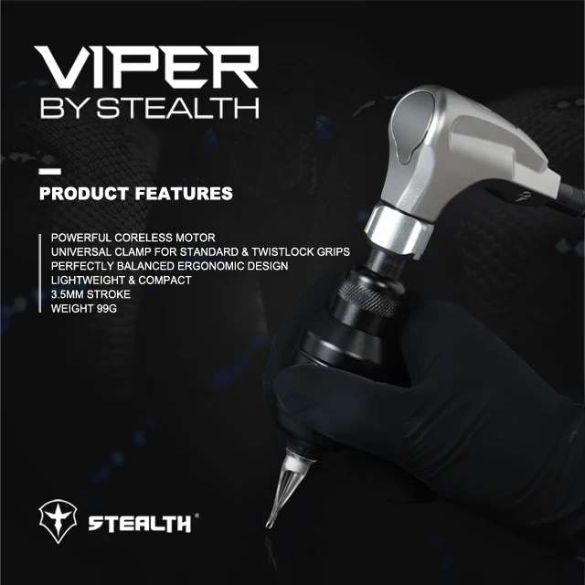 Вращающаяся машина для картриджей Stealth Viper|Тату-машинки| |