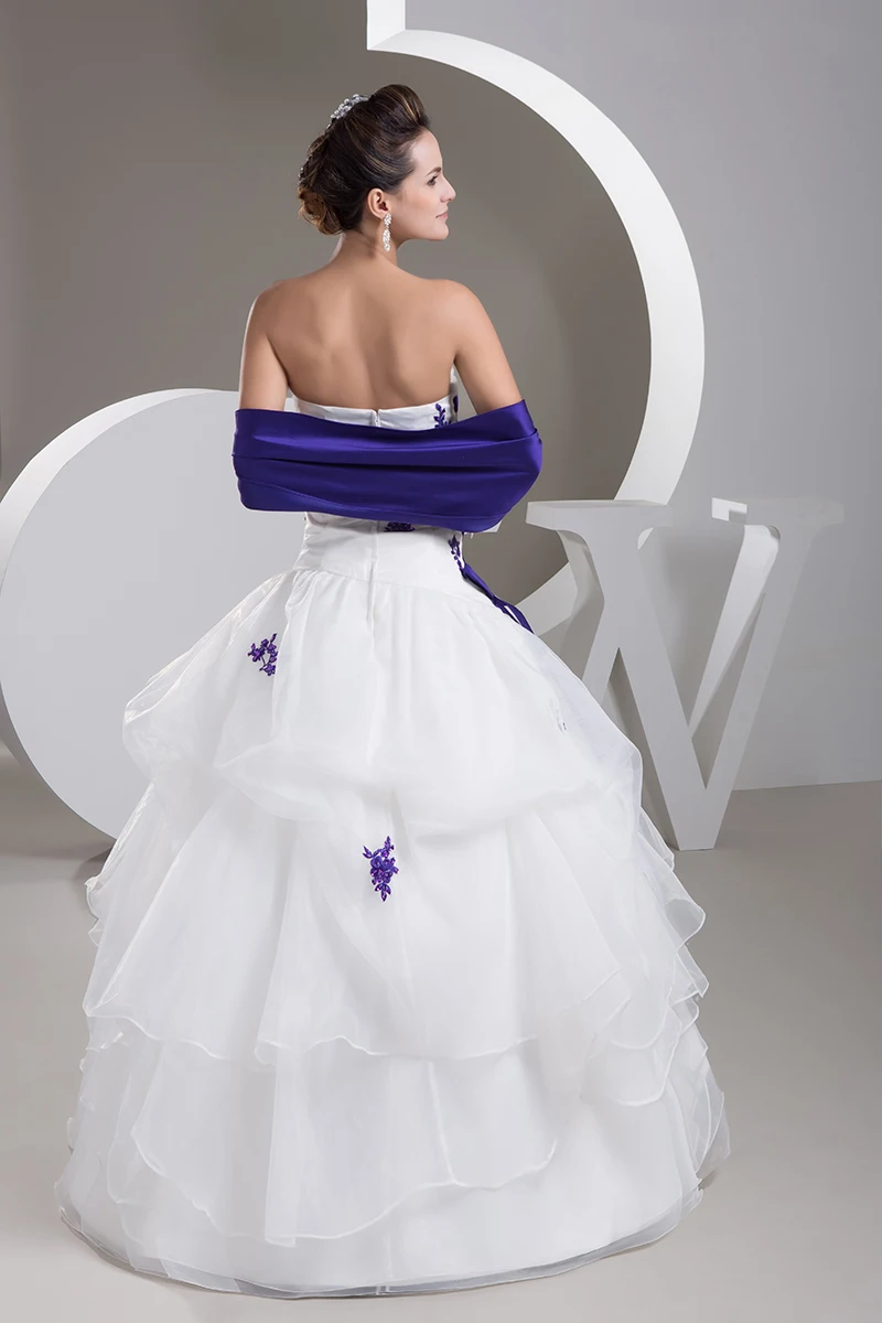 Белые свадебные платья Бохо с синей вышивкой бисером Бальные платья с шалью размера плюс платья невесты Robe De Mariee